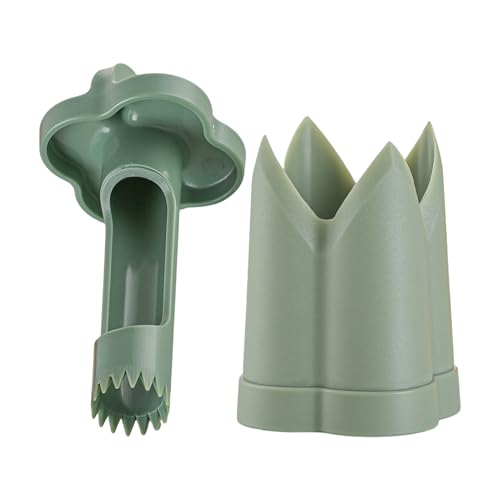 Descorazonador de pimienta, herramienta de pimienta jalapeña, removedor de semillas de pimientos morrones, mango ergonómico antideslizante, función de extracción interna rápida, accesorio de cocina