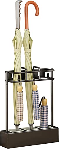 Porte-parapluie support mural de rangement classifié pour hall