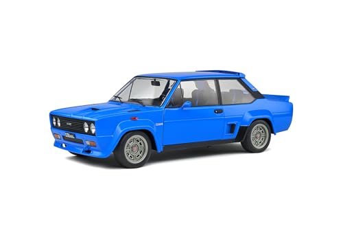 Solido  1:18 Fiat 131 Abarth Blue 1980   Coche en Miniatura de colección, 1806004