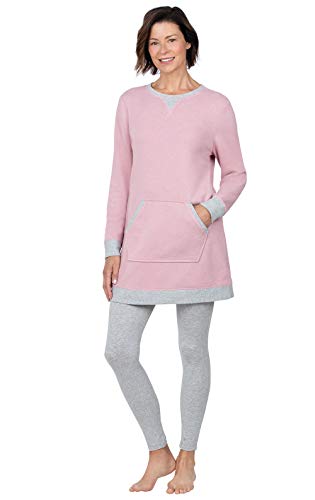 Addison Meadow Pajamas for Women - Cotton Women Loungewear, Raspberry, L, 12-14