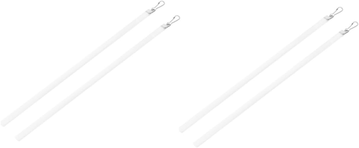 4pcs Transparent Acrylic Drapery Pull Wands Vertical Blind Rods for Easy Curtain Accessory for Various Styles