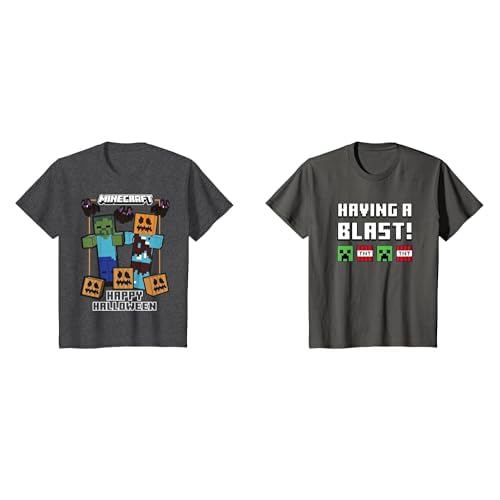 Minecraft Short Sleeve Crew Neck T-Shirts for Boys Girls Toddlers, Multipacks