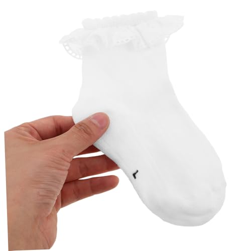 Didiseaon 6 Pairs Girls Ruffle Ankle Socks: Summer Breathable Princess Frilly Ankle Socks For 6-8 Year Old Kids Daily Wear And Stage Performance4