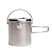 Solo Stove Garnek 1800 ze stali nierdzewnej Companion garnek świetne naczynia kuchenne do wędrówek z plecakiem, na kemping, survival z plecakiem, do kuchni i gotowania, prosty zestaw akcesoriów do pieszych ognisk i przygód