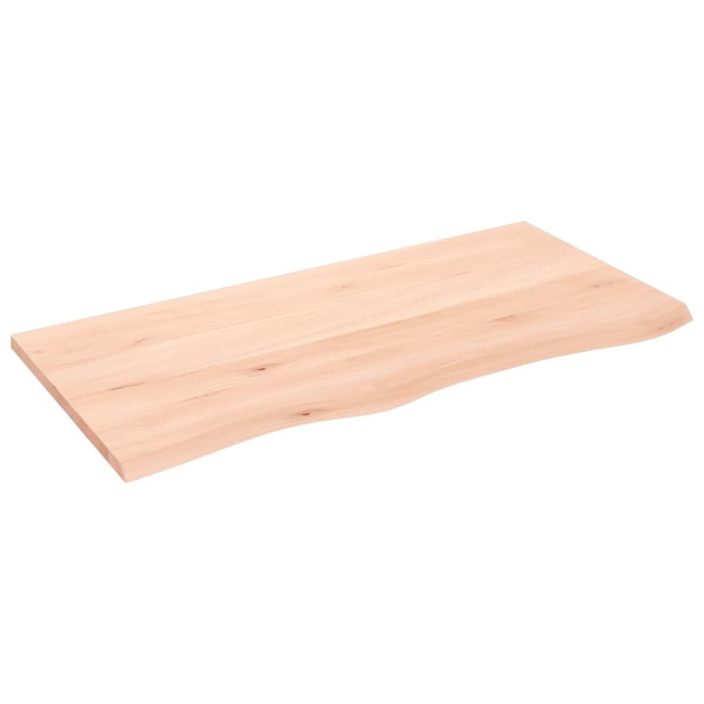 Piano del tavolo in legno rovere 100x50x2 cm grezzo