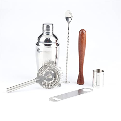 YFQHDD Lot de 7 mélangeurs à cocktail en acier inoxydable avec sac 550 ml - Image 4