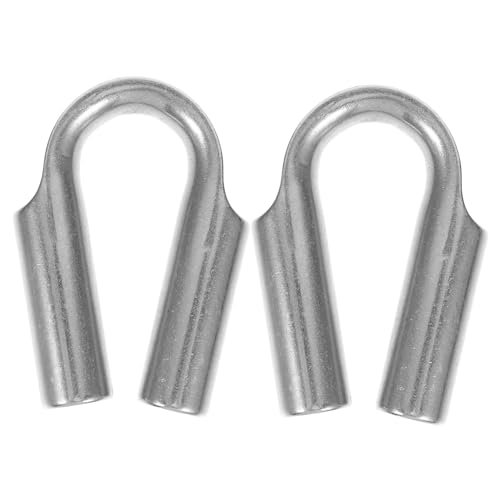 MAGICLULU 2piezas Anillo De Acero Inoxidable Guardacabos Para Cable Collarín De Cable De Acero Anillo De Sujeción Para Exterior