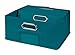 Niche Cubo Set of 6 Half-Size Foldable Fabric Storage Bins- Teal,HTOTE066PKTL