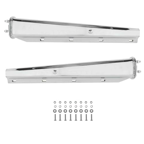 CHDT66 30 Heavy Duty Spring Loaded Chrome Mud Flap Hangers for Semi Trucks All in One Kit - Straight - Bolt Spacing: 2.5 - Kit Contains All Hardware for mounting Flaps - 1 Pair (2 PCS)
