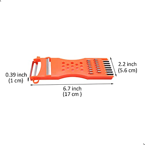 Xiwenquku 1Pcs Handheld Plastic Multifunction Kitchen Peeler Grater Slicer Tool,For Vegetable,Fruit,Cucumber,Potato,Carrots,Cheese,Chef Gadgets Tools thumb #1