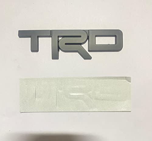 Image of Emblems for Car & Bike Metal Lo.go and Me.tal Lo.go, Auto Accessories for Car Emblem 3D Badge Auto Racing Sport Sticker Grand Tourer Decal. (Black TRD Small Metal Logo)