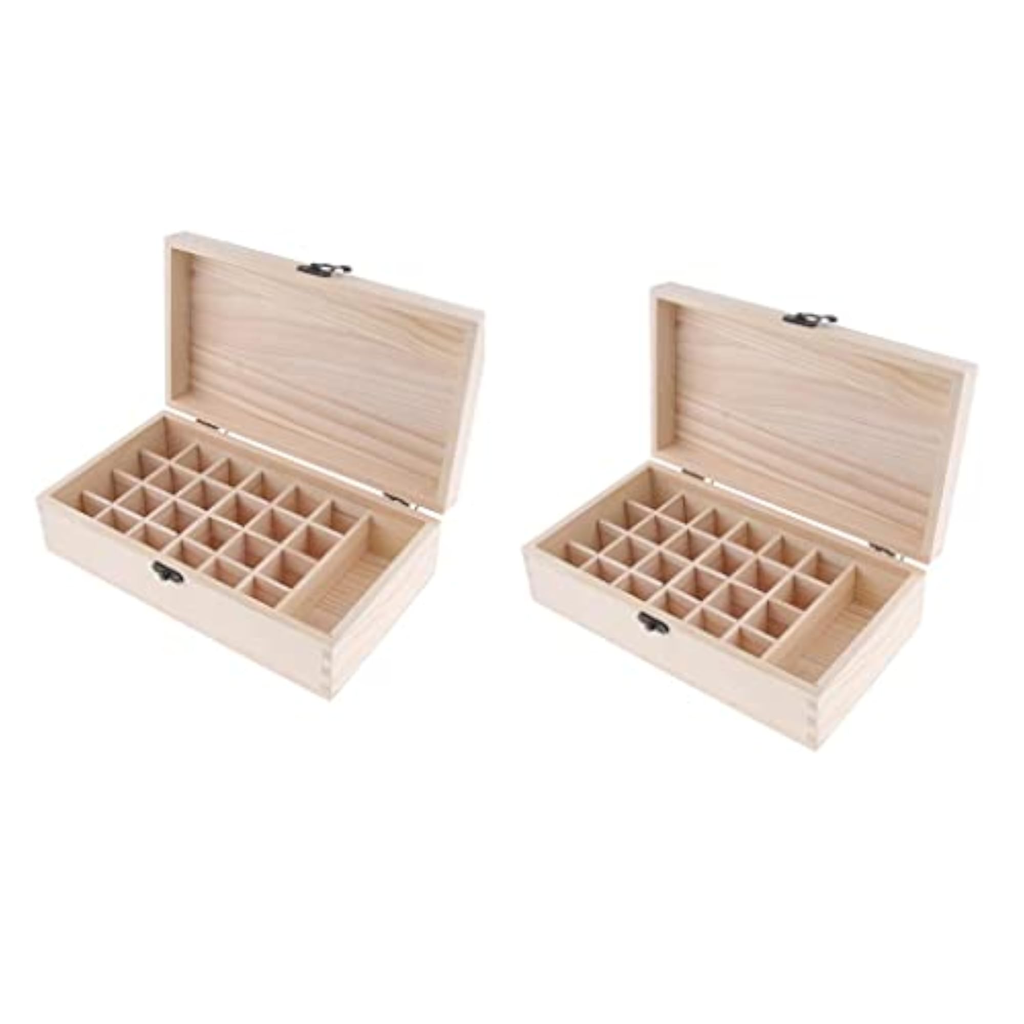 25 Slot Wooden Essential Oils Storage Box Organizer