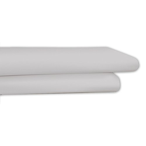 Drap housse 150 x 200 cm jersey coton stretch argent Irisette