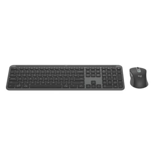 Logitech MK955 Wireless Keyboard and Optical Mouse Combo Black (920-012425) (Renewed)