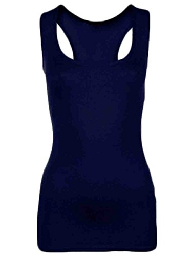 Image of Comfiestyle Ladies Racer Back Vest Top. Navy