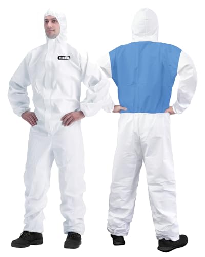 YIBER Combinaison Hazmat | Combinaison de peinture et Combinaison jetable, con tissu SF Non-woven +...