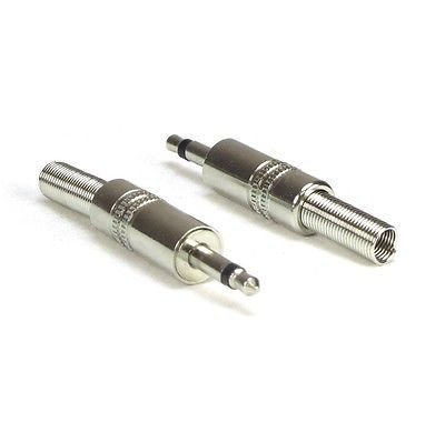 Conector de soldadura Jack 3.5mm Mono TS Macho, pack 10