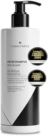 Shampoo Biotina 10000 mcg I Premio miglior shampoo Anticaduta 202...
