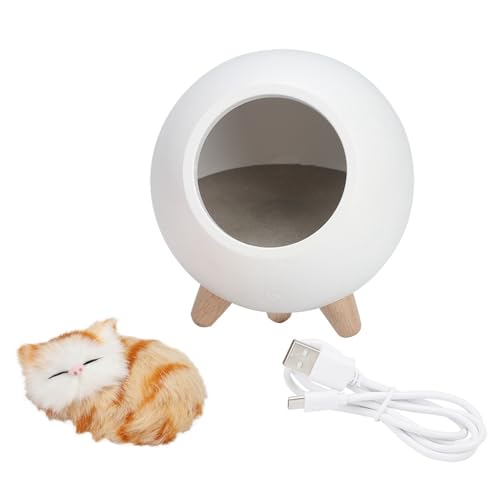 Lámpara de noche gato recargable con batería 1200mAh