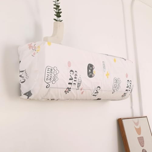 Image of HOKIPO AC Cover for most 2 Ton Split AC | Fits AC Units upto Size 110x33x31 cm | Dustproof, Waterproof & Washable Indoor Unit Cover | Protective & Decorative | Playful Cats (NEW-D6-AR5874)