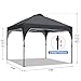 Oneofics Pop Up Canopy, 10x10 FT Instant Outdoor Canopy Tent with Carrying Bag, 3 Adjustable Heights - Portable for Outdoor Activities