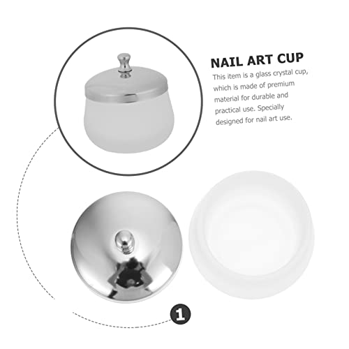 Healeved 2pcs Plato Acrílico Mate para Arte de Uñas miniatura 5