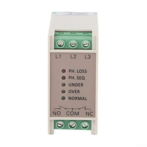 Relais de surveillance de tension triphasé 380V rail DIN