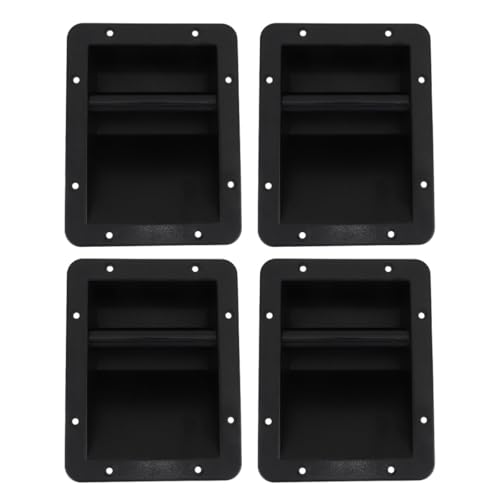 Asas para altavoces y manijas negras de plástico para cajas de sonido pack 4