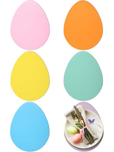 Sets de table œuf de Pâques en cuir anti-tache lavable pour enfant - 2