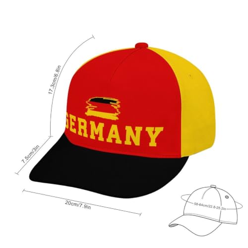 Image of Soccer National Team Baseball Cap for Men Women Adjustable Snapback Summer Sun Hat Game Day Hat for Soccer Fans