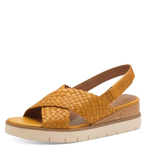 Tamaris Sandalette Damen Keilabsatz gelb,EU 40
