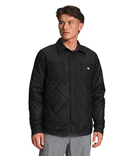 The North Face Men's Fort Point Insulated Flannel Ski Jacket, Tnf Black/Dark Eggplant Purple Large Icon Plaid 2, Large #TOP29
