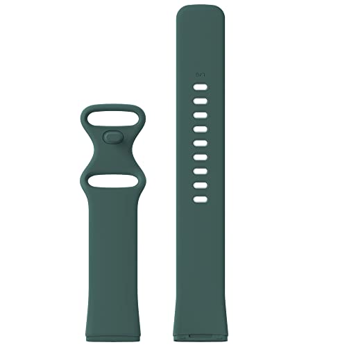 Olive Straps Compatible with Fitbit Sense/Versa 3 Wristbands, Soft Silicone Replacement Watch Bands for Women & Men, UK - Image 2