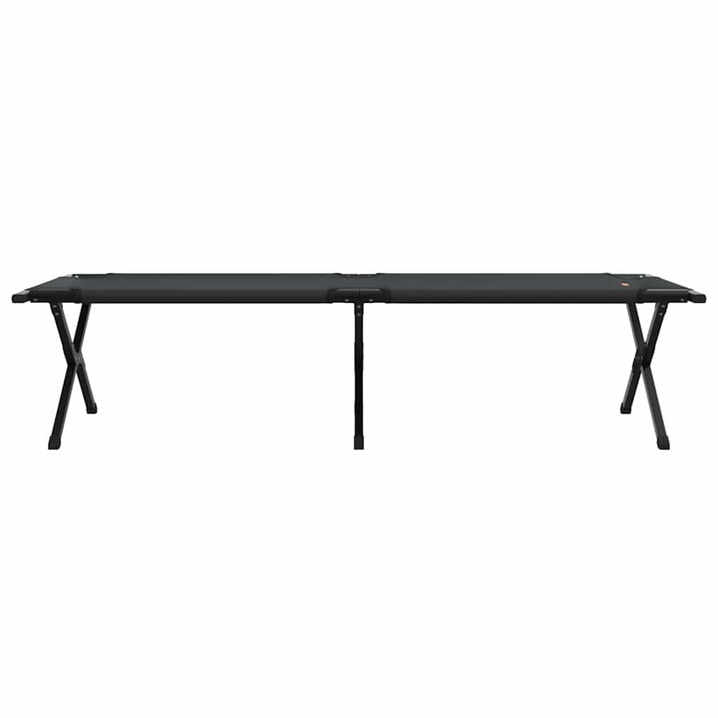 INLIFE Klapp Schlafbett fürs Camping 2 pcs Schwarz Ox Stoff,Sportartikel,Outdoor-Aktivitäten,Camping & Wandern,Camping-Möbel,Feldbetten,Schwarz,22.85 KG,42003181