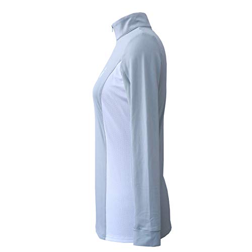 Hr Farm Women's Ice Feel Quick Dry Performance Rider Longsleeve Shirt (Gray 01, Medium) #TOP3