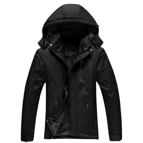 Veste polaire de randonnée d'hiver coupe-vent grand format confort