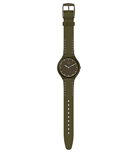 Image of Swatch Womens Analogue Swiss Quartz Watch with Silicone Strap SVOG101