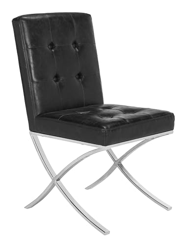 Sillón Poliéster Cromado Negro miniatura 1