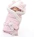 Couverture d'emmaillotage Bébé Hiver Gigoteuse en Peluche Nouveau-né Nid d'ange Naissance Nourrissons Unisex Sac de Couchage Douce Universelle Chaud Langer pour Lits Poussettes Landaus