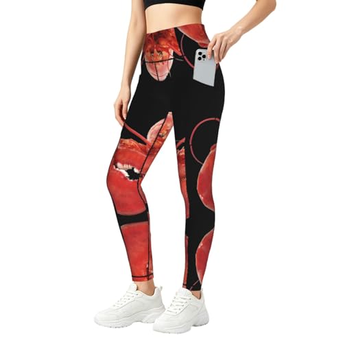 Leggings de moda con compresión elástica y diseño de langosta para máxima sujeción en fitness