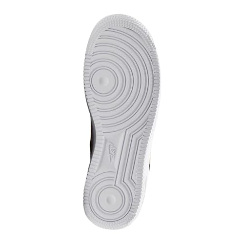 Image of Nike Air Force 1 Big Kids' Shoes (Black /Black /White /Metallic Gold)