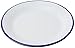 Ibili 901128 Assiette plate en acier émaillé vitrifié Blanche 28 cm