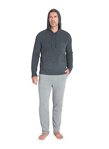 Barefoot Dreams CozyChic Men’s Pullover Hoodie, Light Sweater4