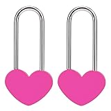 Photo Gallery veyocilk 2 lucchetti a forma di cuore, colore rosso rosa, per innamorati, matrimoni, san valentino, anniversari, viaggi, san valentino (senza chiave) Photo Gallery veyocilk 2 lucchetti a forma di cuore, colore rosso rosa, per innamorati, matrimoni, san valentino, anniversari, viaggi, san valentino (senza chiave)