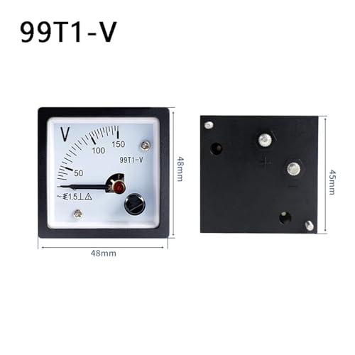 Voltmètre analogique pointeur 99T1-V compact 48x48mm pour intégration sur châssis - 2