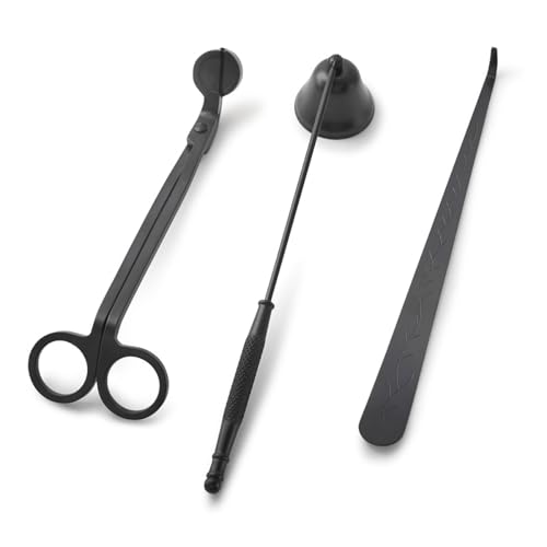 Kit cuidado para pabilos 3 en 1 accesorio para velas acero