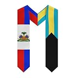 Haití, Panamá, bandera panameña, estola de graduación, banda, bufanda, regalos para estudiar en el extranjero, estolas para el día de la graduación internacional, chal