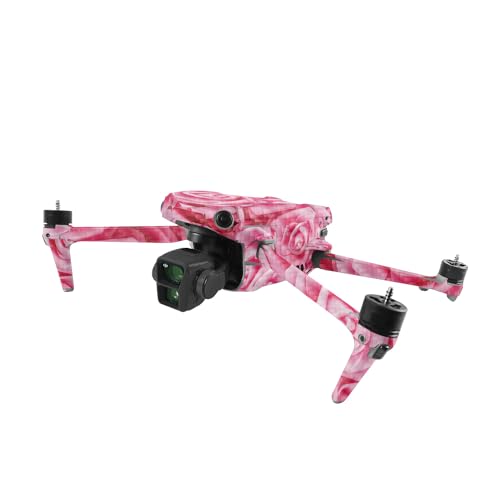 Image of MightySkins Carbon Fiber Skin Compatible with DJI Air 3 - Super Pink Roses | Protective, Durable Textured Carbon Fiber Finish | Easy to Apply