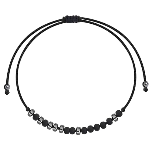 Image of BEKECH Cousin Morse Code Bracelet Crew Best Friend Long Distance Friendship Jewelry for Family