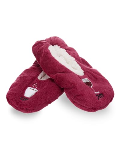 MeMoi Women's Morning Brew/Night Cap Sherpa Lined Slippers4